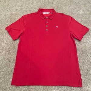 Travis Mathew Polo, Red, Sz L